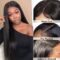4x4 HD Lace Wig Straight Transparent Lace Closure Wigs Pre-plucked Hairline