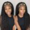Deep Curly Headband Wig Human Hair Wigs for Black Women