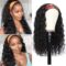 Water Wave Headband Wig Wet Any Wavy Human Hair Wigs for Black Women
