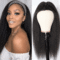 Yaki Headband Wig Human Hair Brazilian Kinky Straight Hair Wigs for Black Women