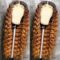 Brown Curly Lace Front Wigs for Black Women Long Loose Curly Wave13x3 Lace Wig