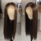Glueless 13x3 Synthetic Lace Front Wigs Heat Resistant Fiber Long Straight Wig