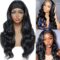 Headband Wig Long Body Wave Black Wigs Half Wigs for Black Women