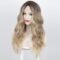 Long Wavy Wig Ombre Blonde Wigs for Women Synthetic Curly Hair Wigs
