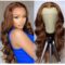 Glueless Light Brown Body Wave 4x4 13x4 13x6 HD Lace Front Wigs Human Hair 180% Density